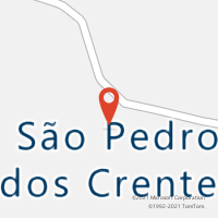 Mapa com localização da Agência AC SAO PEDRO DOS CRENTES
