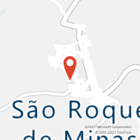 Mapa com localização da Agência AC SAO ROQUE DE MINAS