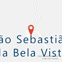 Mapa com localização da Agência AC SAO SEBASTIAO DA BELA VISTA