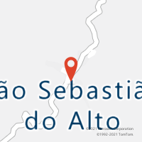 Mapa com localização da Agência AC SAO SEBASTIAO DO ALTO
