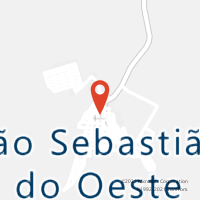Mapa com localização da Agência AC SAO SEBASTIAO DO OESTE
