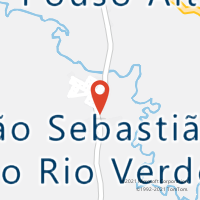 Mapa com localização da Agência AC SAO SEBASTIAO DO RIO VERDE