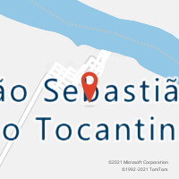 Mapa com localização da Agência AC SAO SEBASTIAO DO TOCANTINS