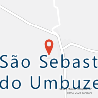 Mapa com localização da Agência AC SAO SEBASTIAO DO UMBUZEIRO