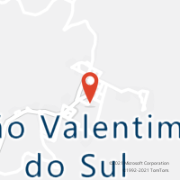 Mapa com localização da Agência AC SAO VALENTIM DO SUL