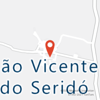 Mapa com localização da Agência AC SAO VICENTE DO SERIDO