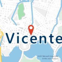Mapa com localização da Agência AC SAO VICENTE