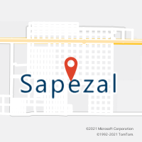 Mapa com localização da Agência AC SAPEZAL