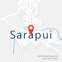 Mapa com localização da Agência AC SARAPUI