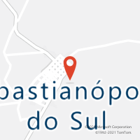 Mapa com localização da Agência AC SEBASTIANOPOLIS DO SUL