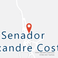 Mapa com localização da Agência AC SENADOR ALEXANDRE COSTA