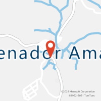 Mapa com localização da Agência AC SENADOR AMARAL
