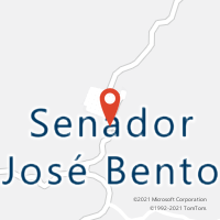 Mapa com localização da Agência AC SENADOR JOSE BENTO