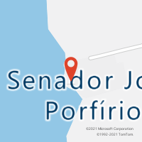 Mapa com localização da Agência AC SENADOR JOSE PORFIRIO