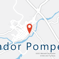 Mapa com localização da Agência AC SENADOR POMPEU