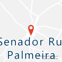 Mapa com localização da Agência AC SENADOR RUI PALMEIRA