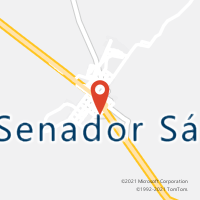 Mapa com localização da Agência AC SENADOR SA