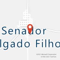 Mapa com localização da Agência AC SENADOR SALGADO FILHO