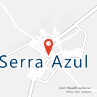 Mapa com localização da Agência AC SERRA AZUL