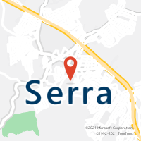Mapa com localização da Agência AC SERRA