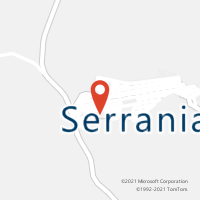 Mapa com localização da Agência AC SERRANIA