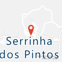 Mapa com localização da Agência AC SERRINHA DOS PINTOS