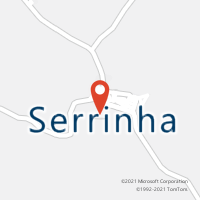 Mapa com localização da Agência AC SERRINHA