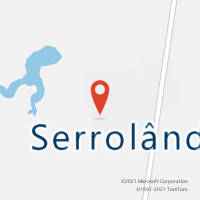 Mapa com localização da Agência AC SERROLANDIA