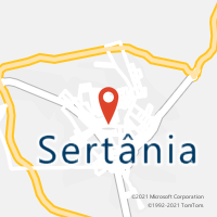 Mapa com localização da Agência AC SERTANIA