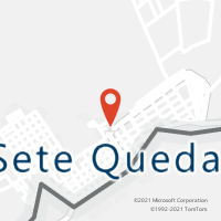 Mapa com localização da Agência AC SETE QUEDAS