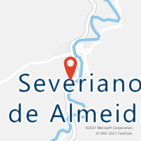 Mapa com localização da Agência AC SEVERIANO DE ALMEIDA