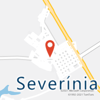 Mapa com localização da Agência AC SEVERINIA