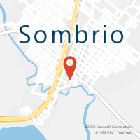 Mapa com localização da Agência AC SOMBRIO