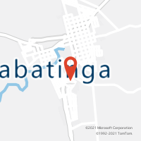 Mapa com localização da Agência AC TABATINGA