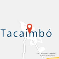 Mapa com localização da Agência AC TACAIMBO