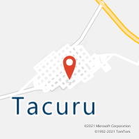 Mapa com localização da Agência AC TACURU