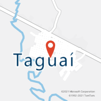 Mapa com localização da Agência AC TAGUAI