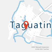 Mapa com localização da Agência AC TAGUATINGA