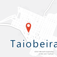 Mapa com localização da Agência AC TAIOBEIRAS