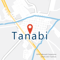 Mapa com localização da Agência AC TANABI