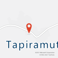 Mapa com localização da Agência AC TAPIRAMUTA