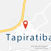 Mapa com localização da Agência AC TAPIRATIBA