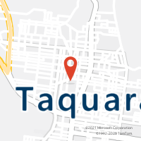 Mapa com localização da Agência AC TAQUARA