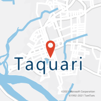 Mapa com localização da Agência AC TAQUARI