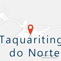 Mapa com localização da Agência AC TAQUARITINGA DO NORTE