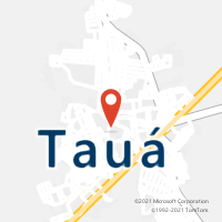 Mapa com localização da Agência AC TAUA