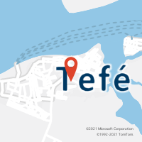 Mapa com localização da Agência AC TEFE