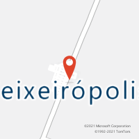 Mapa com localização da Agência AC TEIXEIROPOLIS