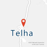 Mapa com localização da Agência AC TELHA