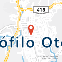 Mapa com localização da Agência AC TEOFILO OTONI